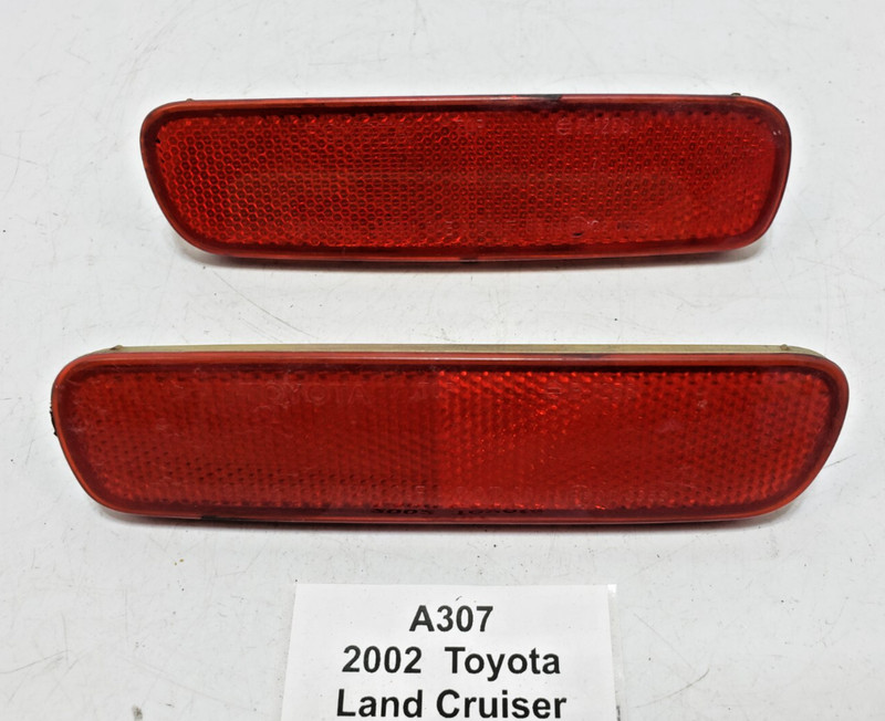 ✅ 98-07 OEM Toyota Land Cruiser J100 Rear Left Right Side Marker Reflector SET