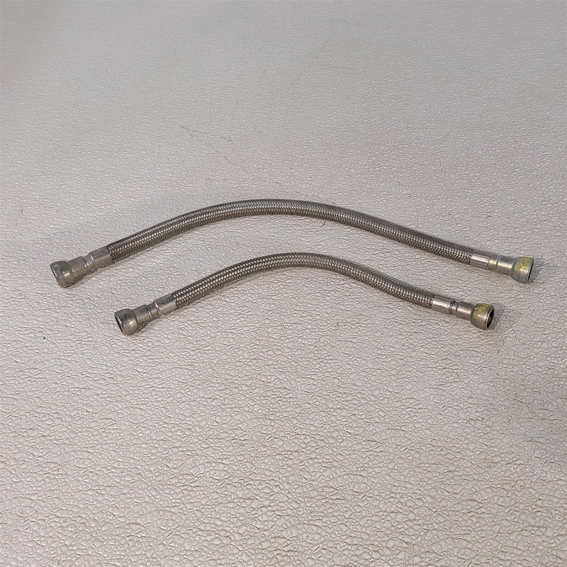 97-98 Corvette C5 Fuel Line Supply Return Chrome Braided Oem Aa7496