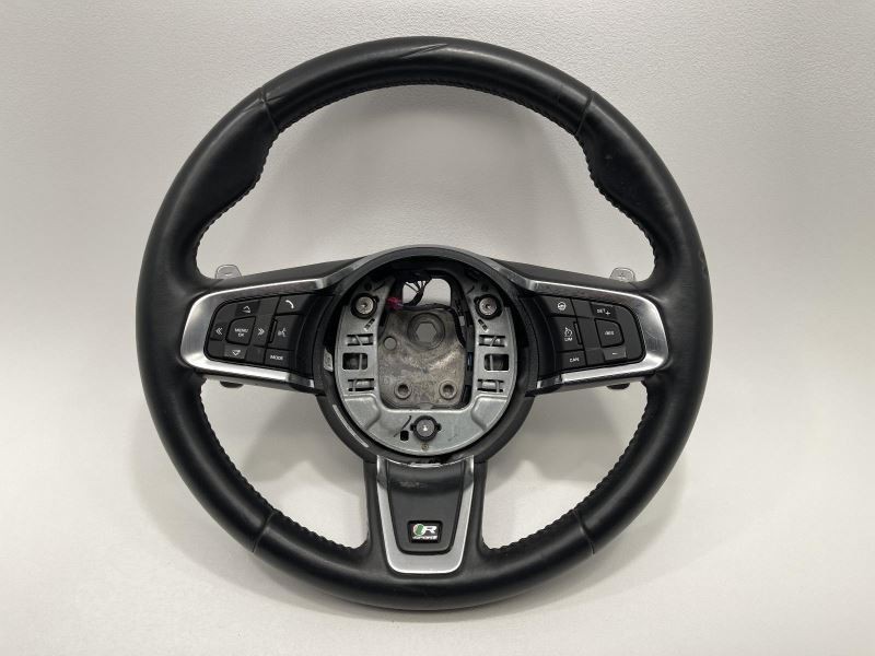 2016-2021 JAGUAR XE STEERING WHEEL BLACK R-SPORT LEATHER W/CONTROLS 31575