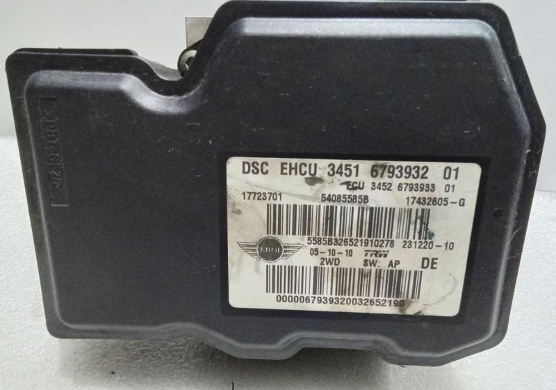 2011 Mini Cooper Anti Lock Brake Pump Assembly 34506851841