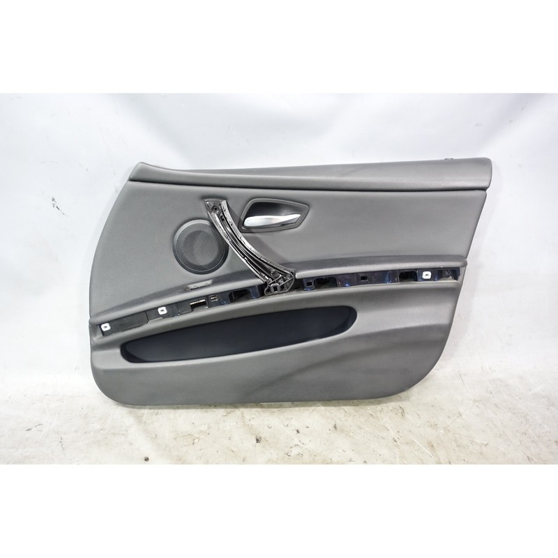 06-12 BMW E90 E91 3-Series 4door Right Front Int Door Panel Skin Black Vinyl OEM