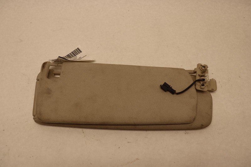 2007-2015 AUDI Q7 FRONT RIGHT PASSENGER SIDE SUN VISOR SHADE CLOTH TAN OEM