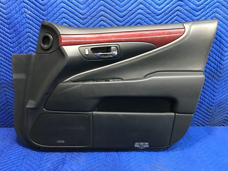 07-09 LEXUS LS460 RIGHT PASSENGER RH FRONT DOOR PANEL TRIM BLACK OEM