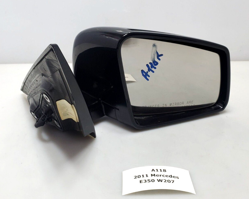 ✅11-13 OEM Mercedes W207 E350 E550 Front Right Passenger View Mirror Black Coupe