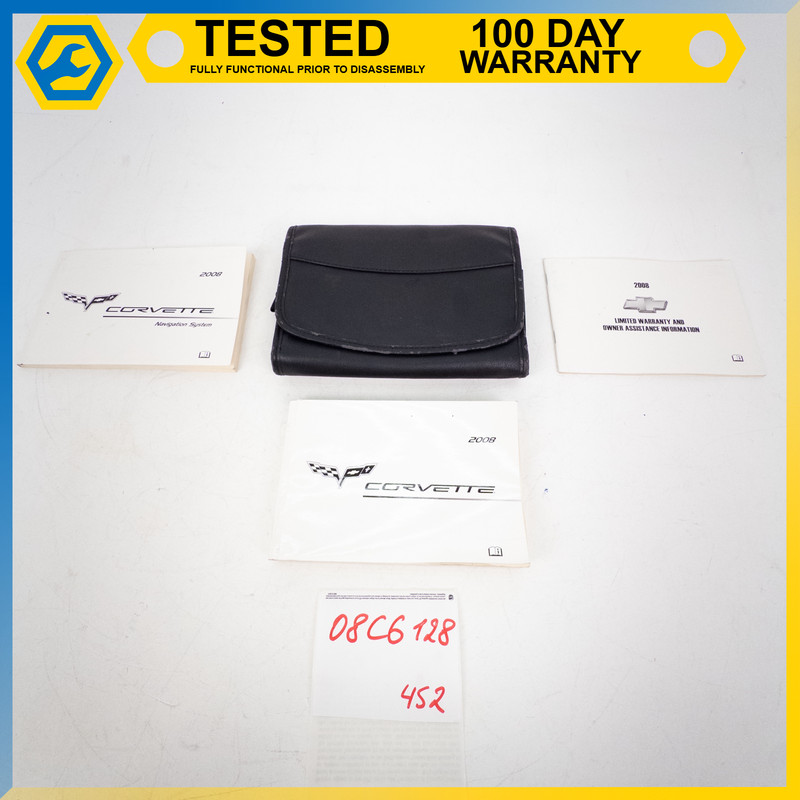 2008 CHEVROLET CORVETTE C6 OWNER OPERATOR MANUALS BOOK BOOKLET CASE OEM