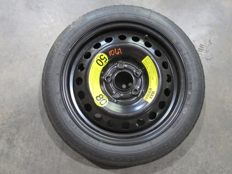 2009 NISSAN MAXIMA SPARE DONUT TIRE WHEEL RIM T125/80D16
