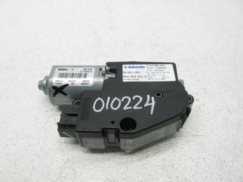 09-16 AUDI B8 A4 QUATTRO SEDAN SUN MOON ROOF CONTROL MOTOR SUNROOF OEM 010224