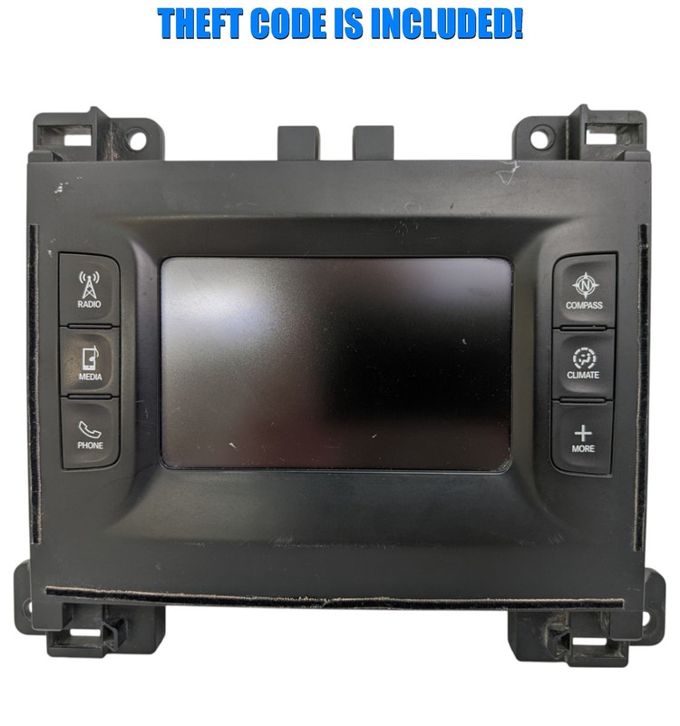 2016 Dodge Charger Challenger 5" Bluetooth Satellite Radio Receiver Head W/ CODE