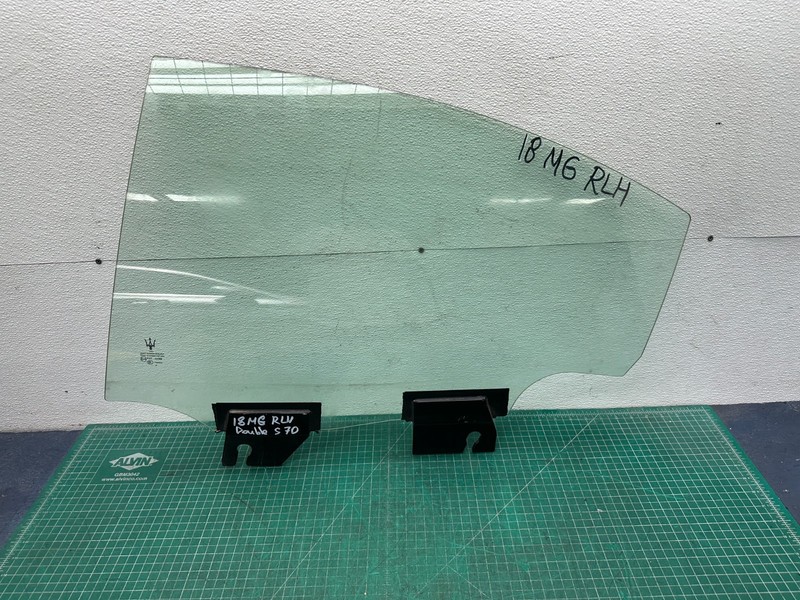 14-22 Maserati Ghibli M157 S Rear Left Side Door Window Glass OEM