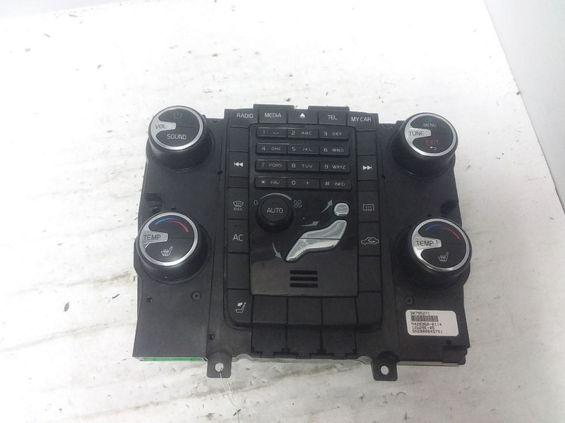 Radio And Temperature Control Panel Fits 11-13 VOLVO 60 SERIES S60 30795271