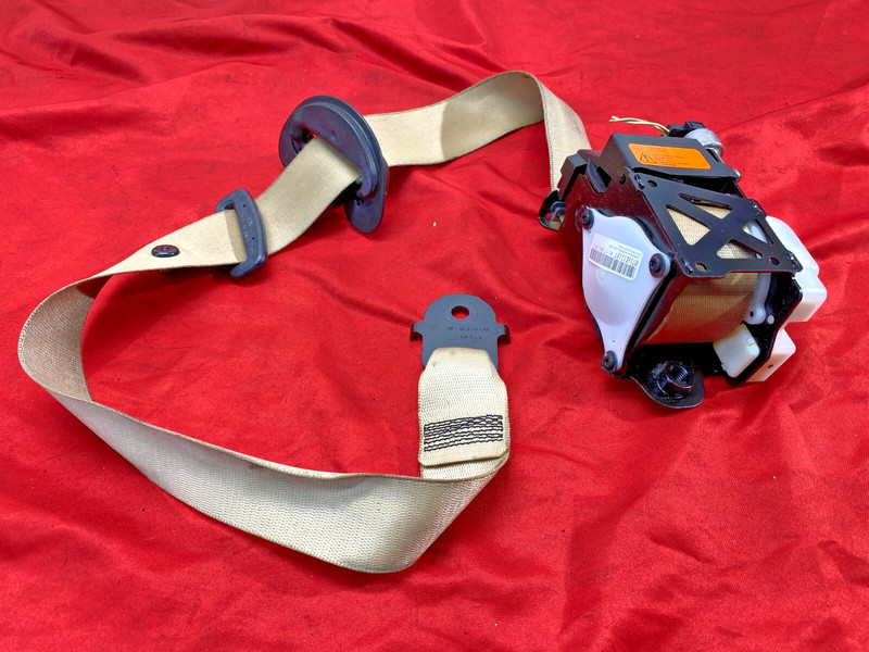 07-14 BMW E70 E71 X5 X6 Front Left Driver Upper Seatbelt Retractor Beige OEM✅