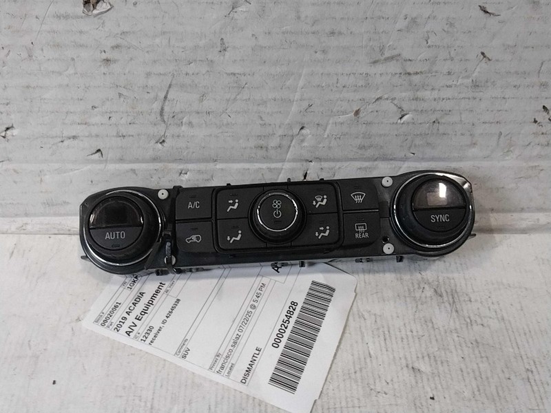 2019 GMC Acadia A/C Selector Switch Red OEM 84039085 104k Miles Used
