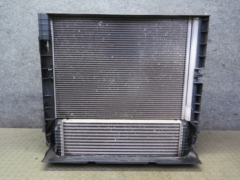 14-18 BMW F15 X5 AWD N55 ENGINE RADIATOR A/C CONDENSER OIL COOLER FAN ASSY