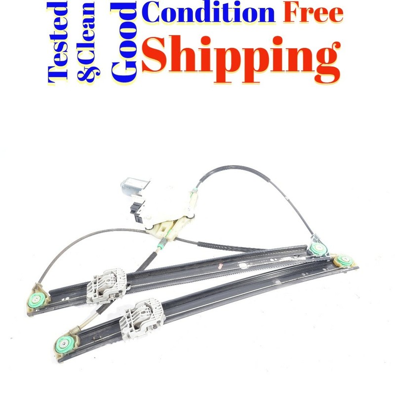 07 08 09 AUDI Q7 FRONT LEFT DRIVER DOOR WINDOW REGULATOR & MOTOR OEM