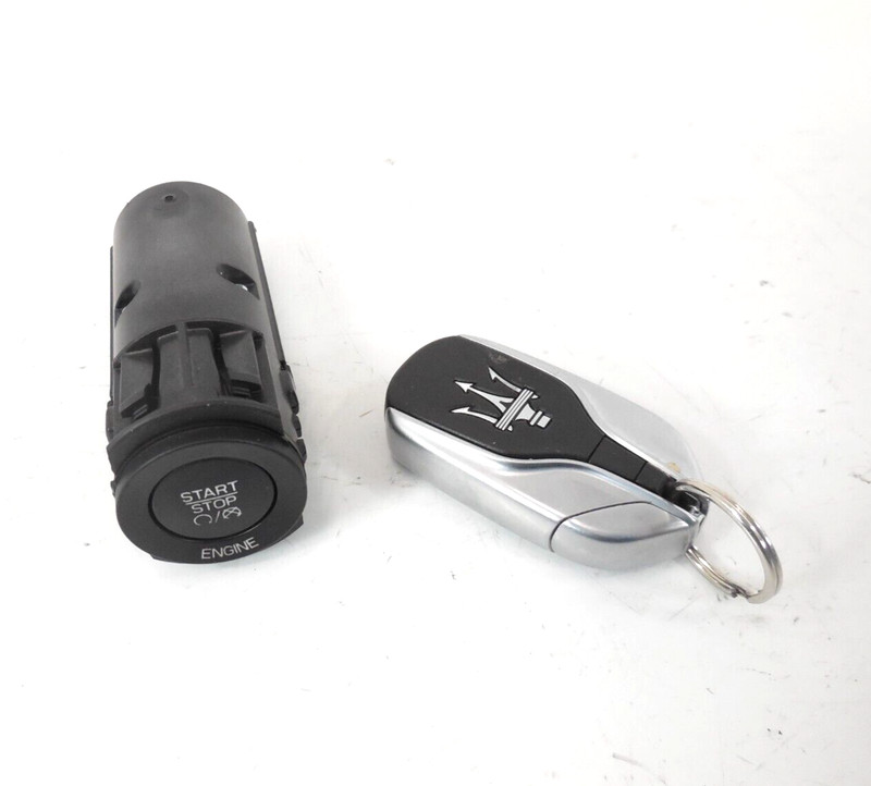 2017 17 Maserati Ghibli Ignition Control Start Stop Switch W/ Key Fob OEM