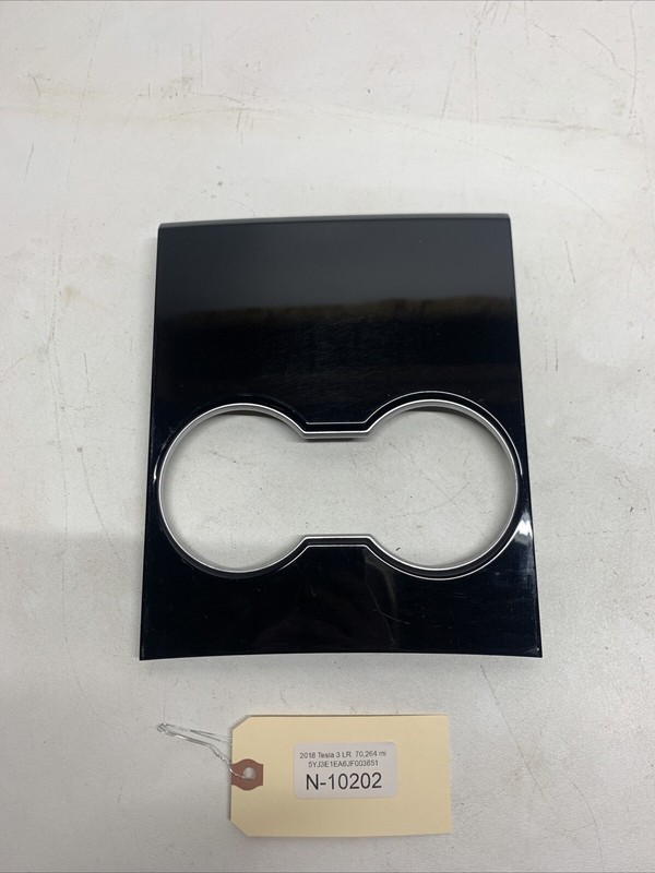 2018-2021 TESLA 3 Y Center Console Cup Trim Cover1087990-00 10202 B158