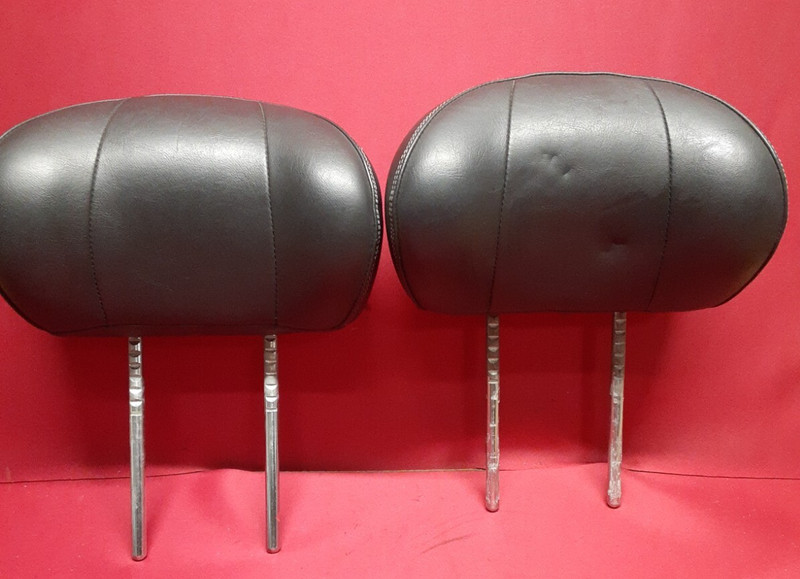 2004 Jeep Grand Cherokee Front Center Row Head Rest Set of 2 Gray XZ821DVAA