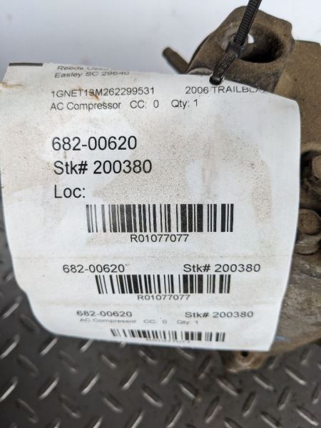 AC Compressor Fits 04-07 RAINIER 1077077