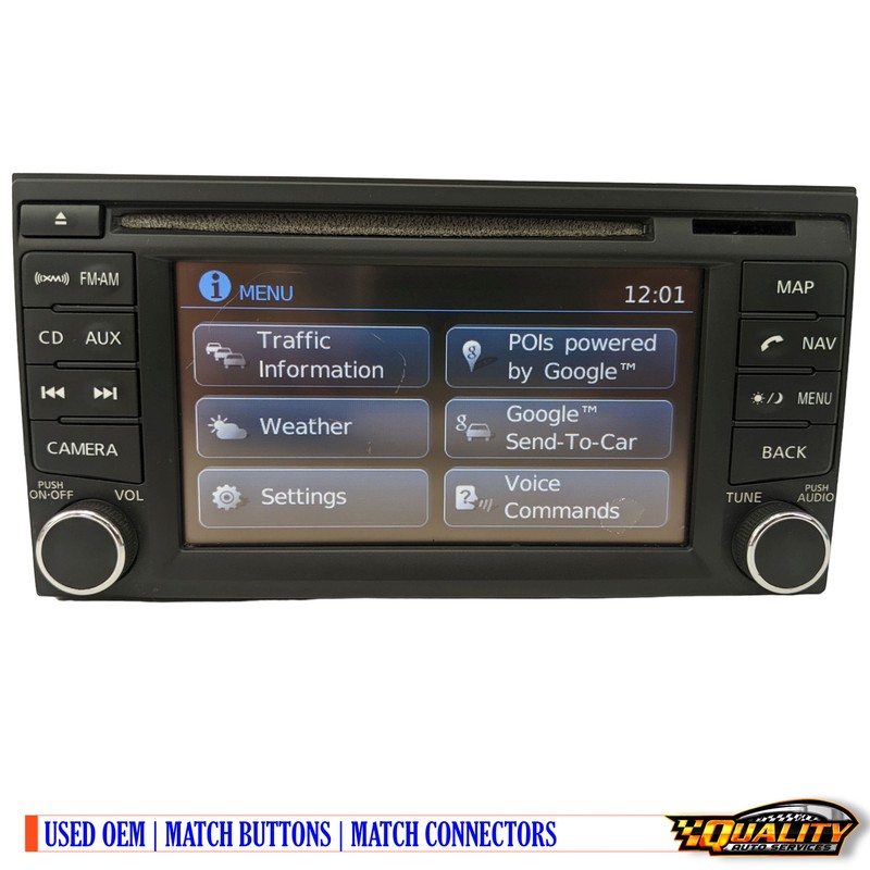 2013 13 Nissan Sentra Radio Navigation Cd Player Receiver Screen 259153Sg0D OEM