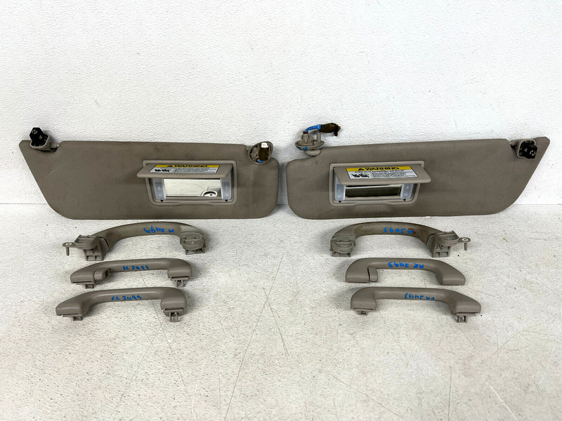 ⭐2011-2013 HONDA ODYSSEY SUN VISORS & FRONT REAR ROOF HANDLE SET OEM LOT2493