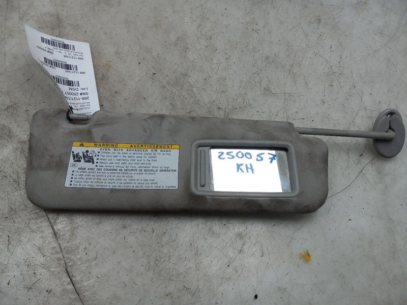 13 14 15 16 17 LEXUS LS460 PASSENGER RIGHT SUN VISOR ILLUMINATED CLOTH