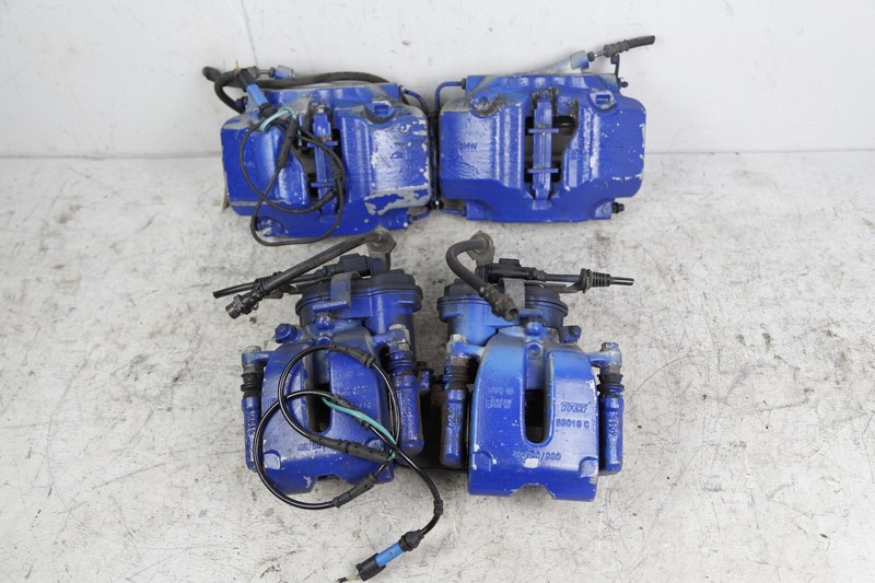17-22 BMW 530I 540I G30 FRONT & REAR LEFT RIGHT BRAKE CALIPER CALIPERS SET BLUE