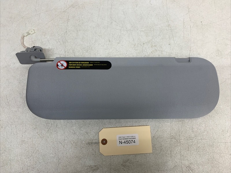 2026 Tesla model Y SUN VISOR RIGHT HAND POLAR GREY OEM 1801040-15-G 45074 B104