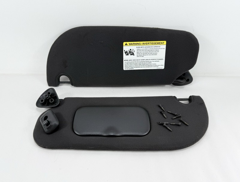 2006-2011 Ford Crown Victoria Grand Marquis Sun Visor Set LH & RH Black OEM