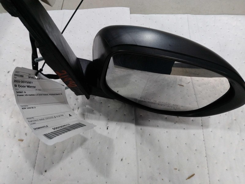 Used Right Door Mirror fits: 2015 Honda Odyssey Power US market LX non-heated mo