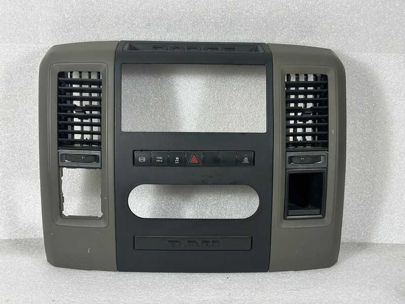 2009-2012 Dodge RAM 1500 2500 3500 Center Dash Radio Bezel Panel Brown
