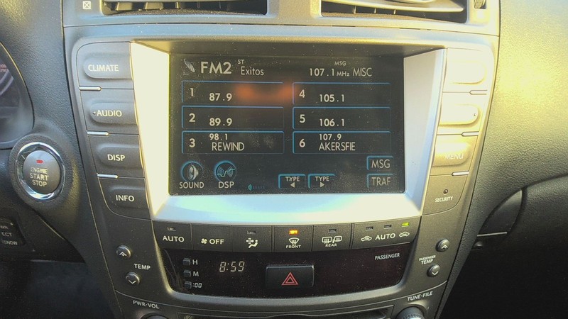 Info Screen LEXUS IS350 06 07
