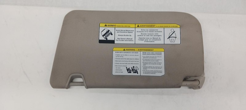 17 NISSAN ROGUE RIght Passenger Sun visor OEM Grade A Neutral