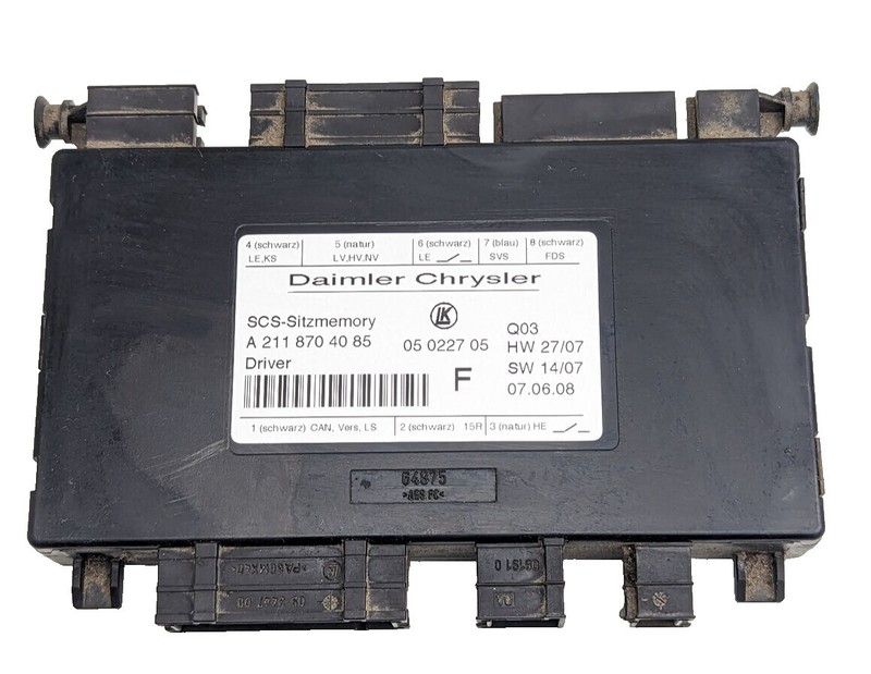 03-12 Mercedes W164 ML63 R350 GL350 SLK350 Seat Control Module Left Side OEM���