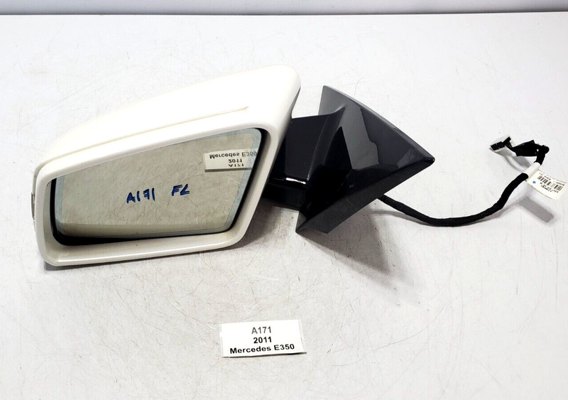 ✅ 2011-2017 OEM Mercedes A207 E350 Front Left Driver Rear View Mirror White