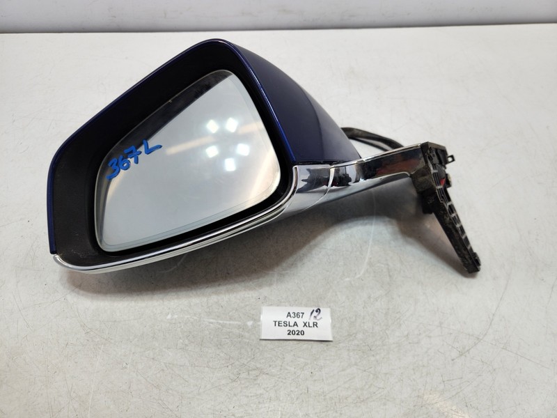 ✅ 16-20 OEM Tesla Model X Left Driver Side Exterior View Mirror Cover Blue PPSB*