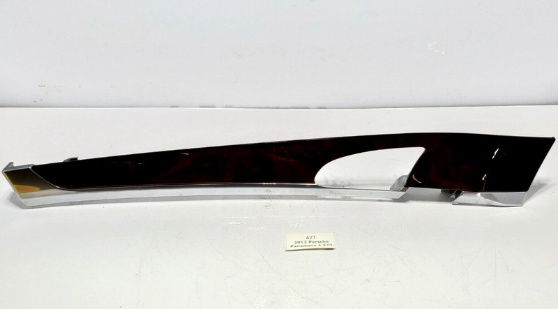 ✅ 2010-2016 OEM Porsche Panamera 970 Front Left Driver Interior Door Trim Wood