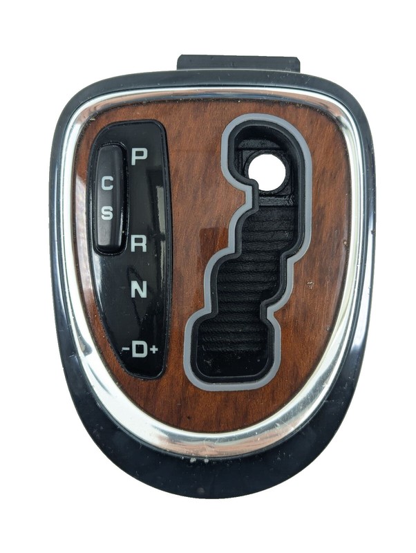 00-06 MERCEDES W220 S430 GEAR SHIFTER BEZEL TRIM COVER INDICATOR WOOD OEM✅