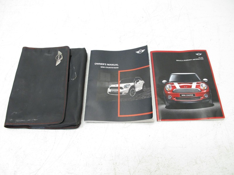 2011 MINI COOPER S COUNTRYMAN R60 OWNERS MANUAL CASE WALLET HANDBOOK FOLDER 0116