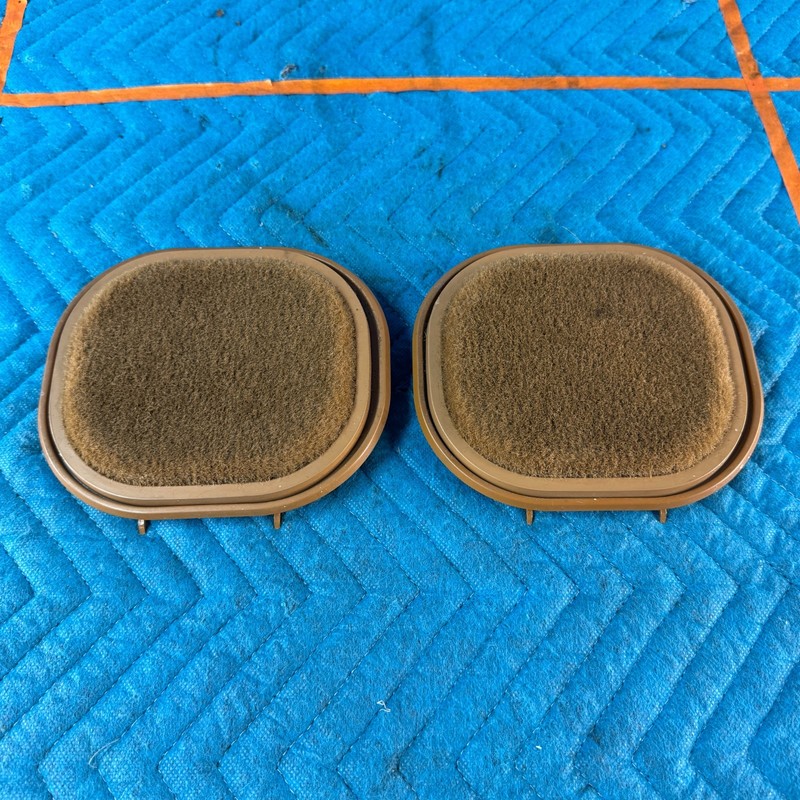 1989-1991 CHRYSLER TC MASERATI Rear Speaker Cover Trim Set 46K OEM