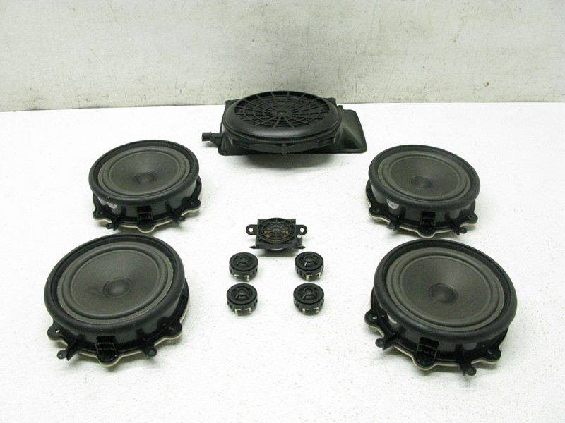 04-08 AUDI B7 A4 SEDAN FRONT REAR LEFT RIGHT DOOR TWEETER SPEAKER SET OEM 122220