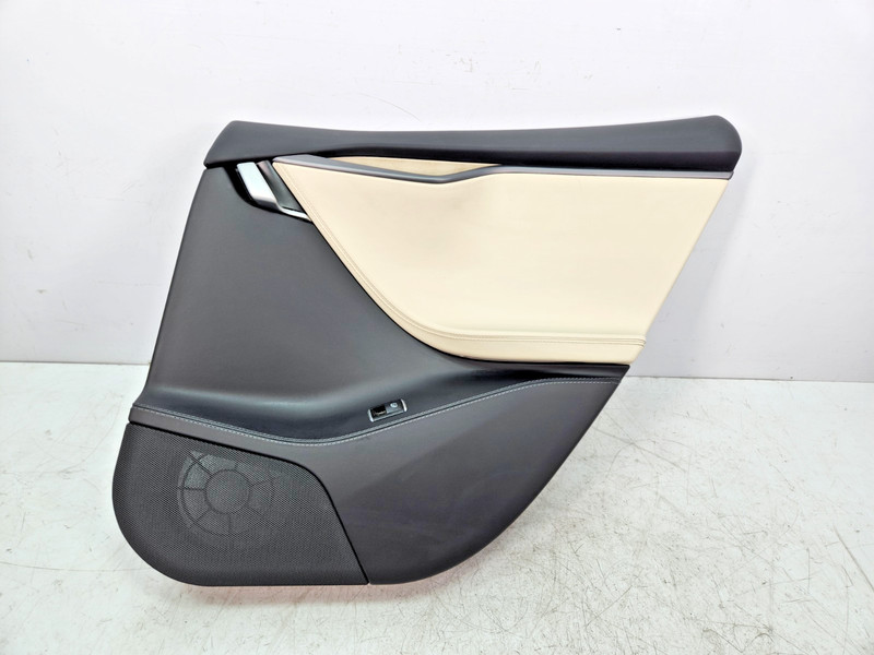 ✅12-20 OEM Tesla Model S Rear Right Passenger Interior Door Trim Panel Leather