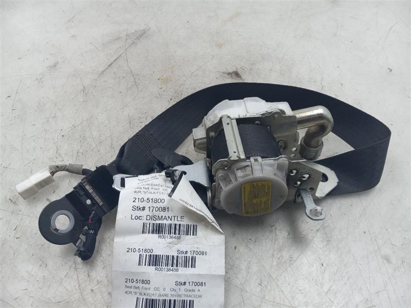 Seat Belt Front Bucket Passenger Retractor Fits 09-10 COROLLA FD17