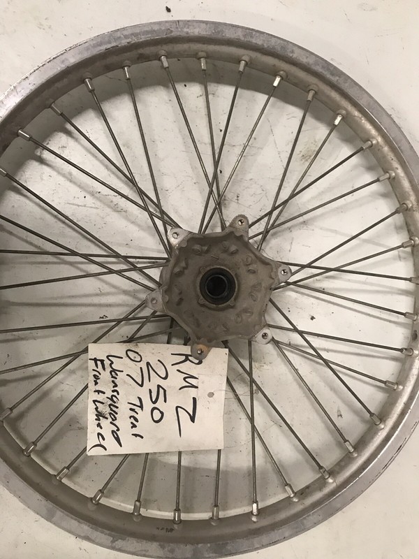 2007 07 SUZUKI RMZ 250 FRONT WHEEL RIM & TIRE 80/100/21