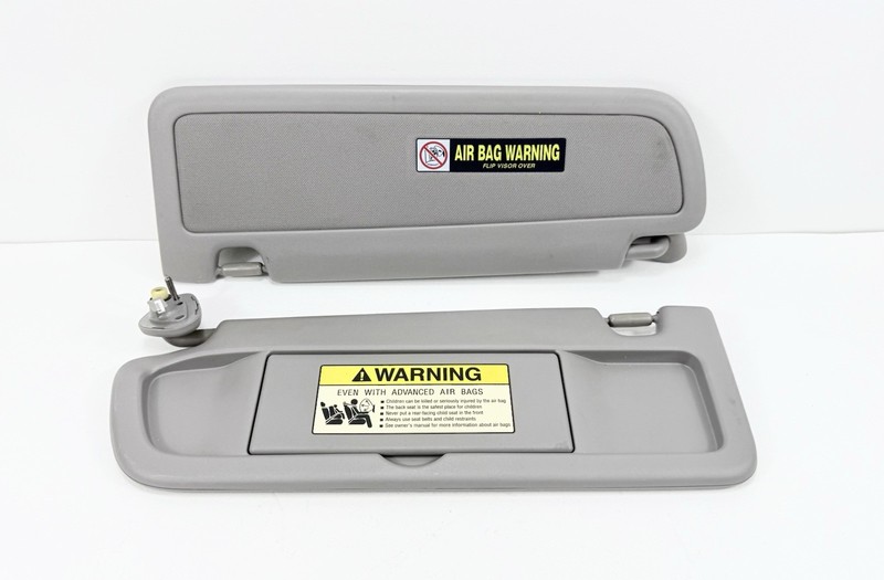 2006-2011 Honda Civic Sunvisors Sun Visors Left & Right Side Pair Set Gray OEM