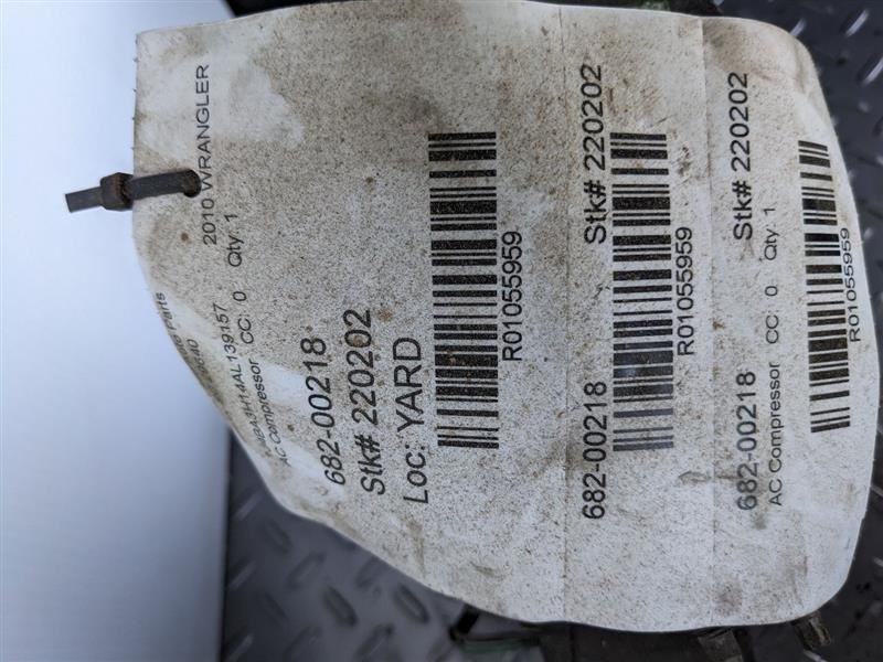 AC Compressor Fits 07-11 WRANGLER 1055959