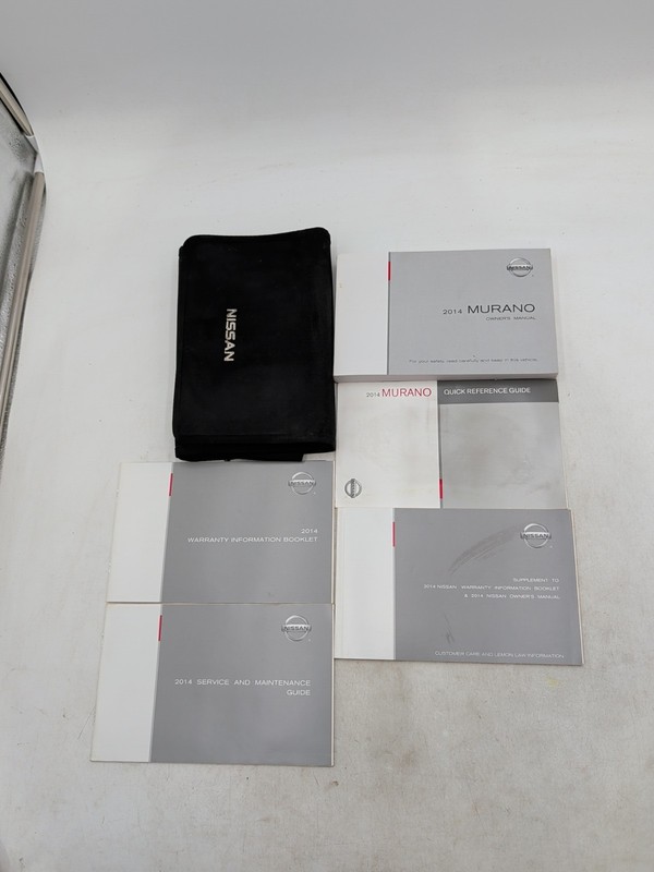 2014 Nissan Murano SUV Owner Manual User Guide S SV SL LE With Case
