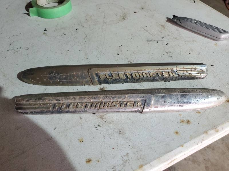 1947 1948 Chevy Fleetmaster Hood trim emblem