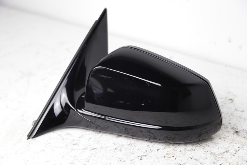 11-13 BMW F10 535 550 Left Driver Door Mirror Folding W/O Camera Jet Black OEM