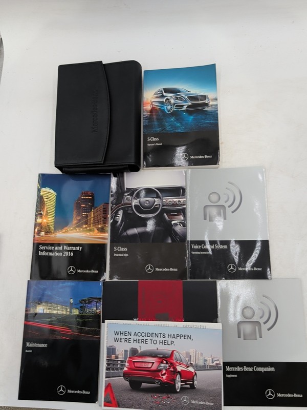 2016 Mercedes-Benz S-Class 500 550 600 AMG Owners Manual Set & Case