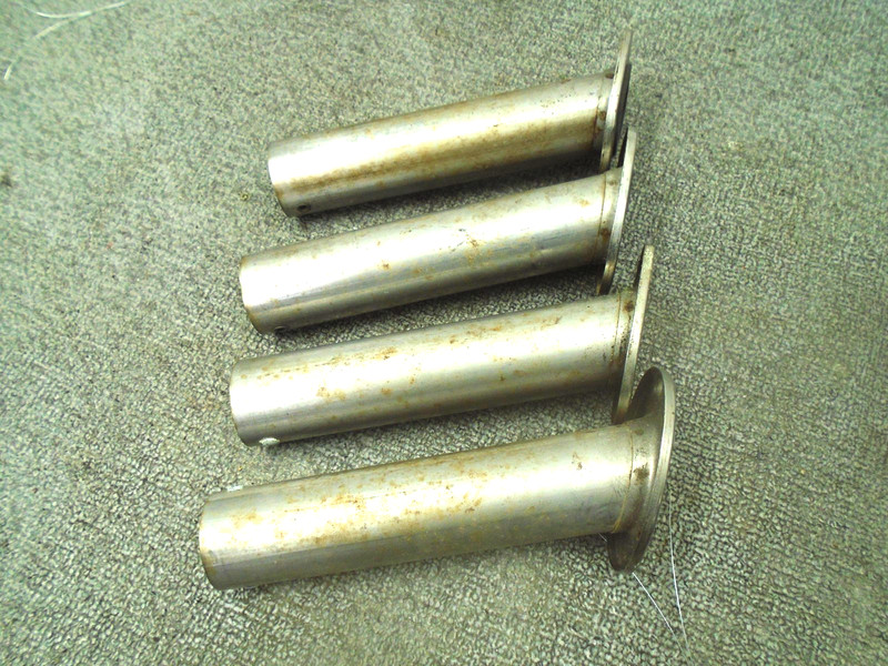 Used Set of 4 Perko Stainless Steel 30° Fishing Rod Holders Flush Mount
